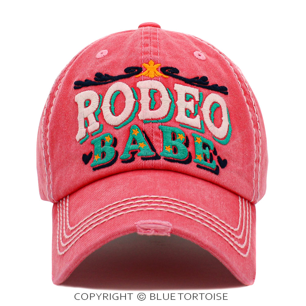 "Rodeo Babe" Washed Vintage Ball Cap