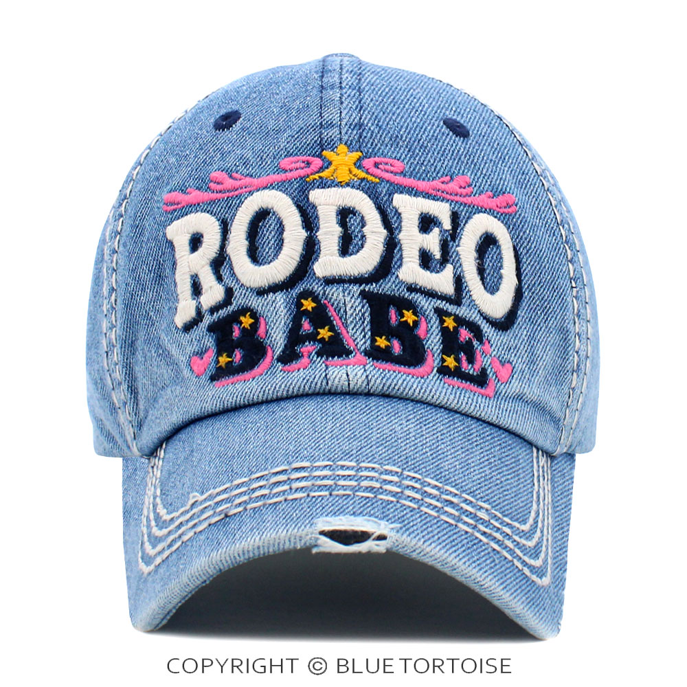 "Rodeo Babe" Washed Vintage Ball Cap