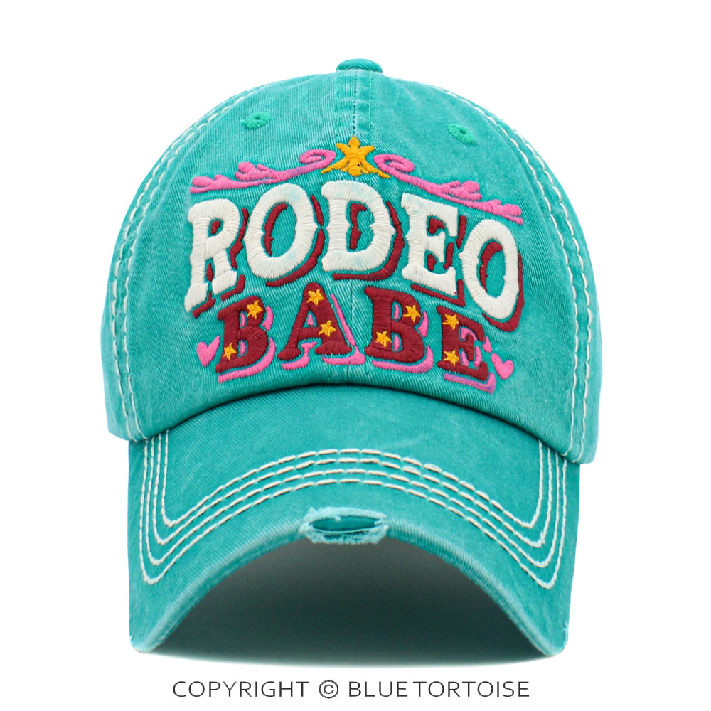 "Rodeo Babe" Washed Vintage Ball Cap
