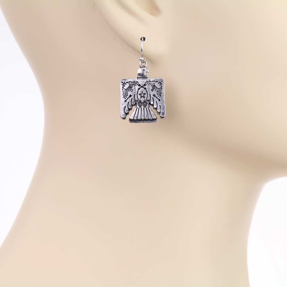 Western Design Thunderbird Dangle Earrings - Image 2