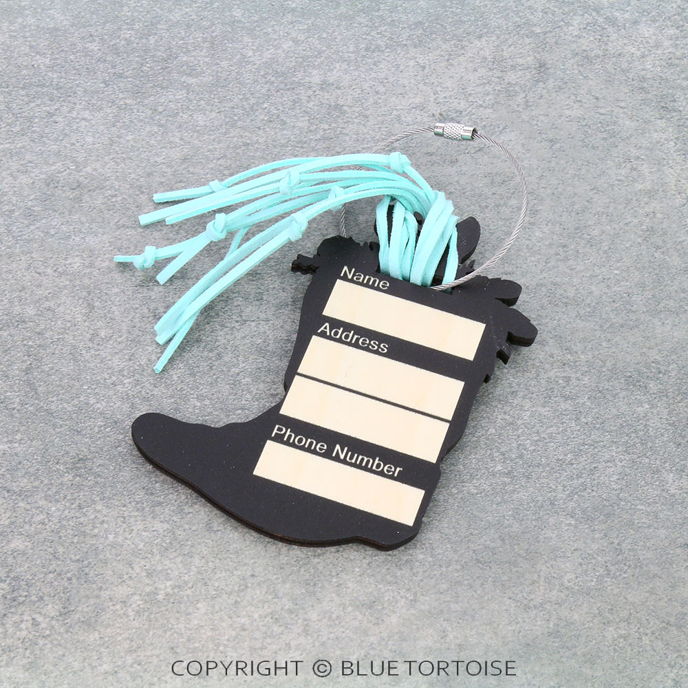 Leopard Boot Luggage Tag - Image 2