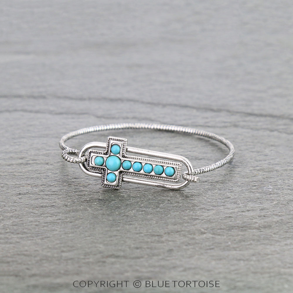 Western Cross Wire Bracelet