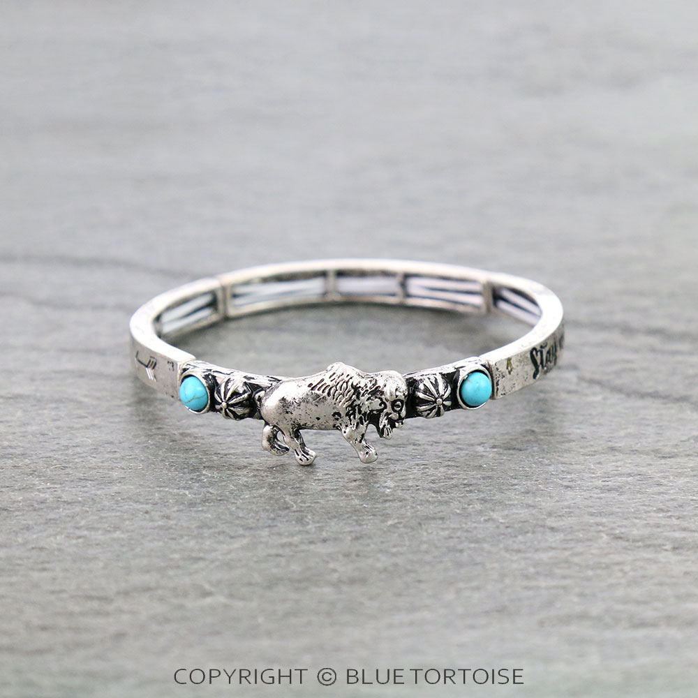 Western Buffalo Stretch Bracelet