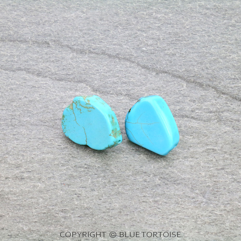 Western Slab Stone Stud Earrings