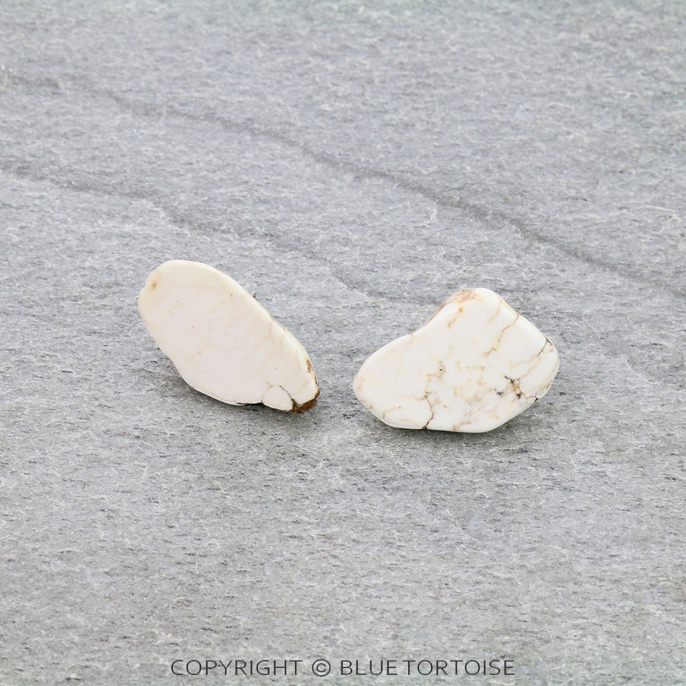 Western Slab Stone Stud Earrings