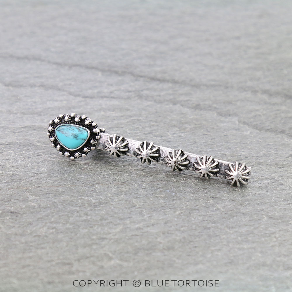 3" Western Concho Hair Clip