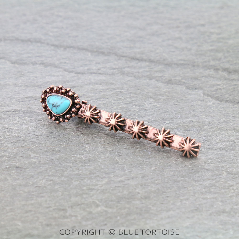 3" Western Concho Hair Clip