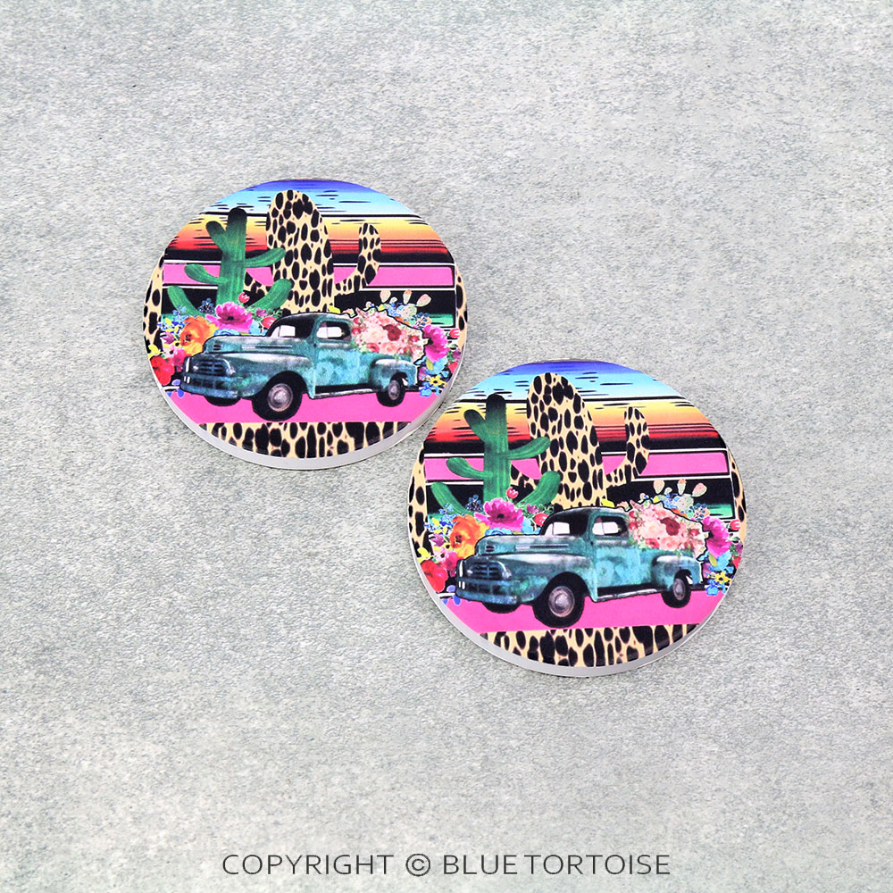 The Gypsy Truck Absorbent Ceramic Car Coasters