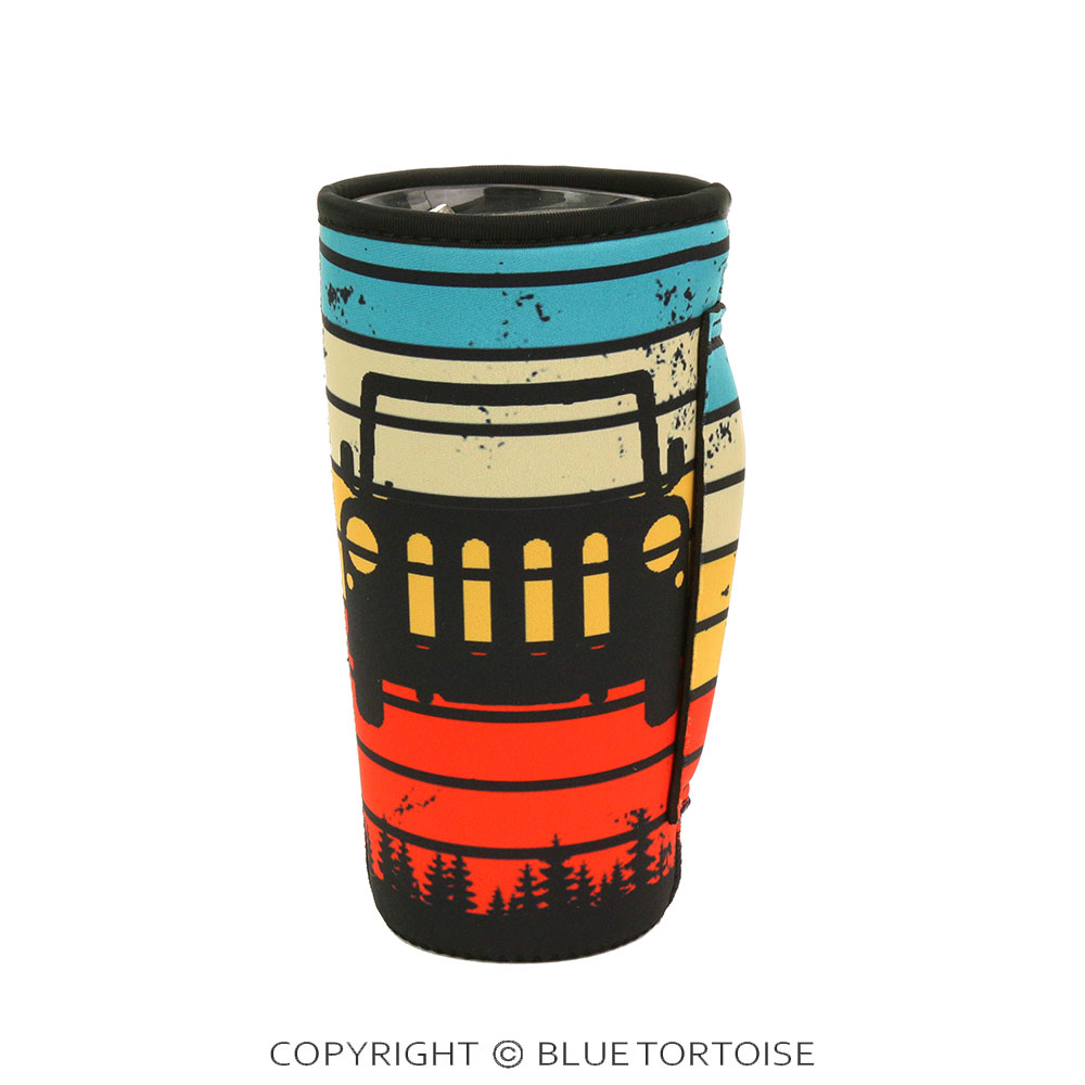 Sunset Pattern Truck Tumbler Drink Sleeve/Cooler