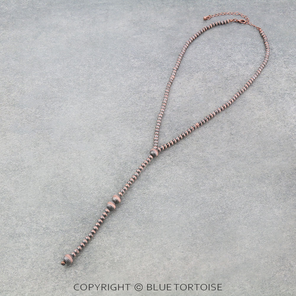 Navajo Style Pearl Y Necklace