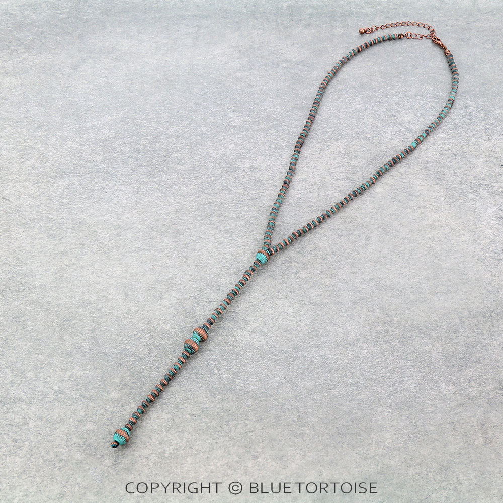Navajo Style Pearl Y Necklace