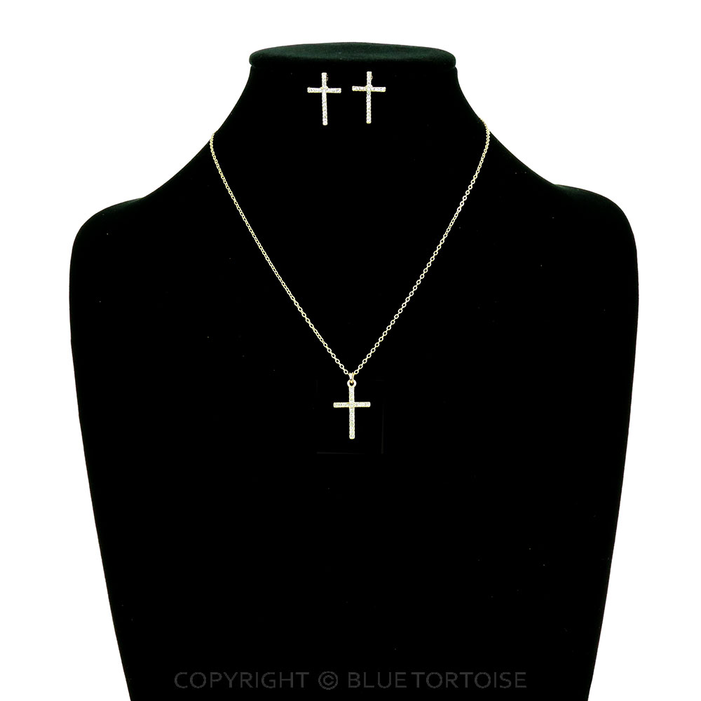 Cross Pendant Necklace Set - Image 2