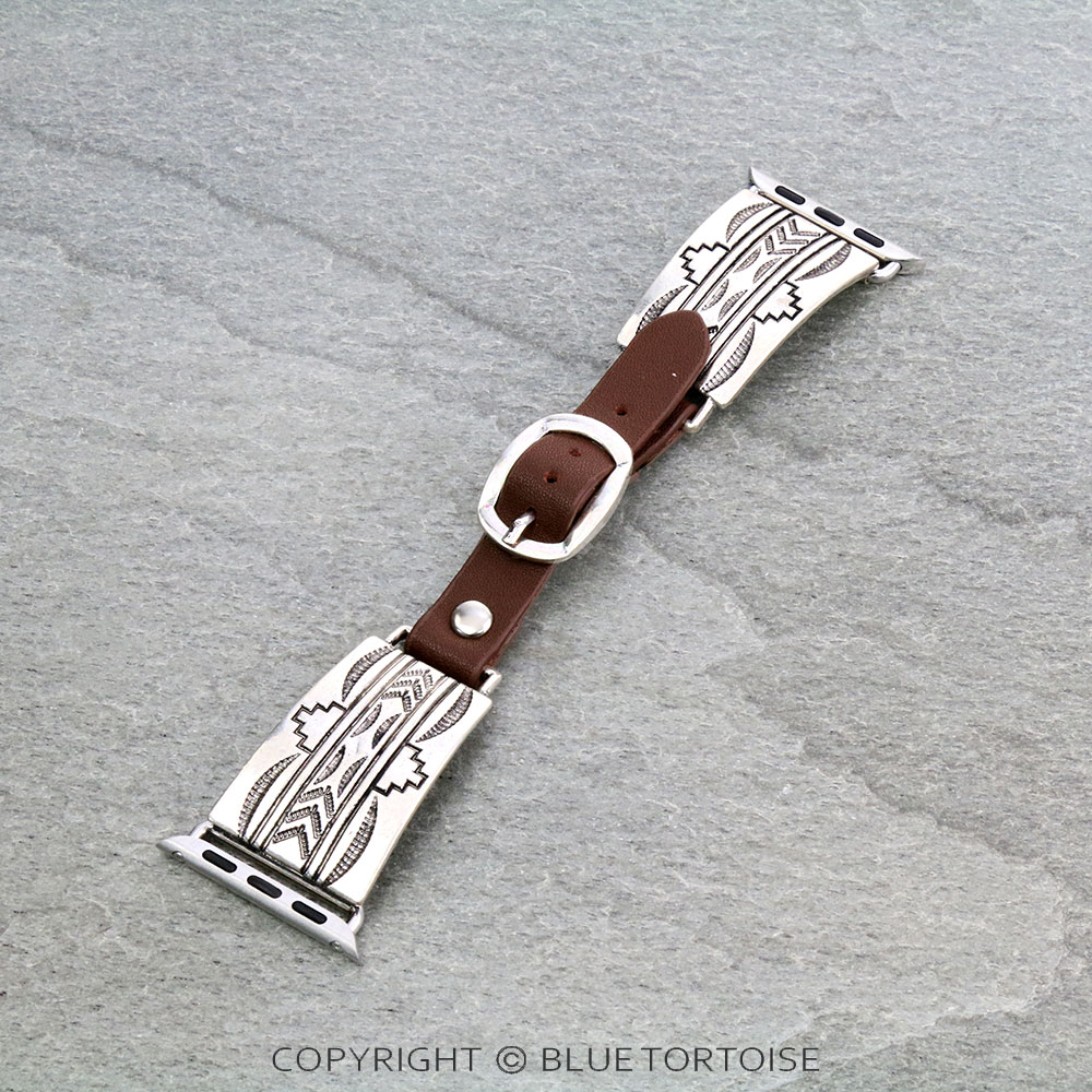 Aztec Pattern Apple Watch Leather Band