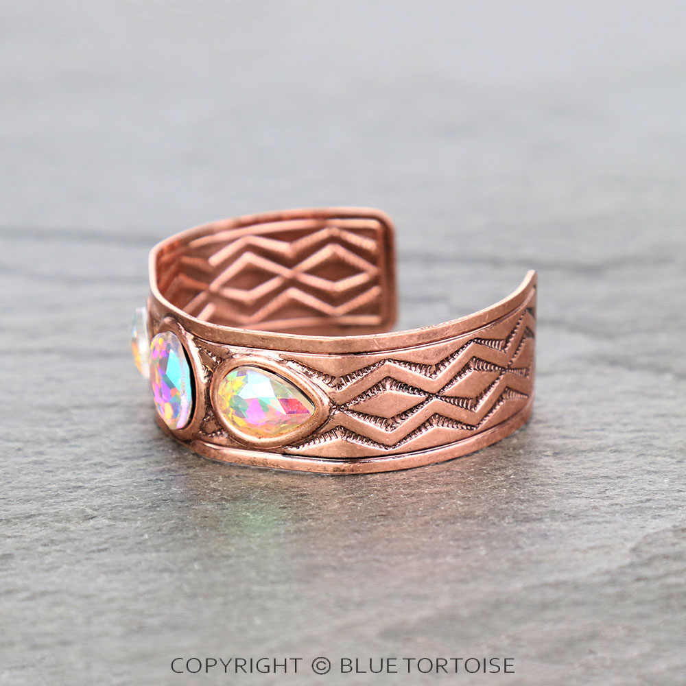 Western Design with Stone Cuff Bracelet - Image 2