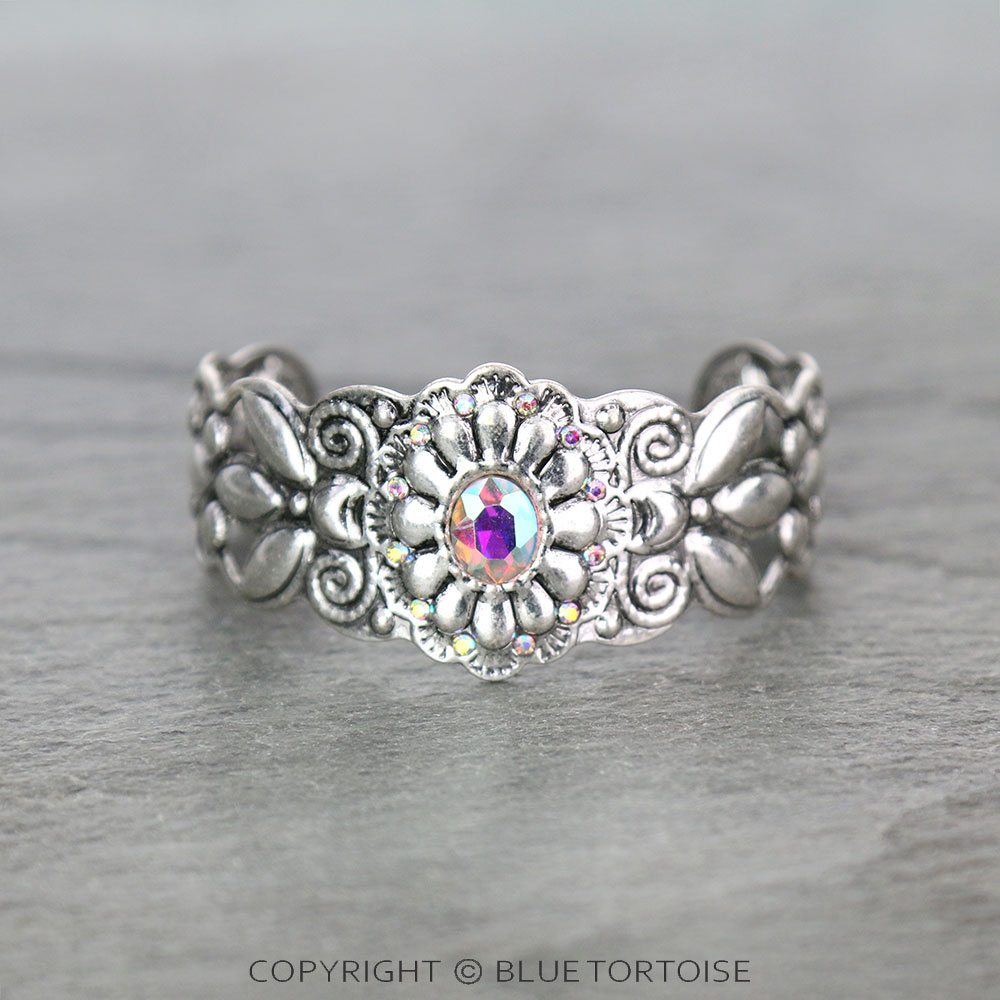 Western Concho with Stone Cuff Bracelet