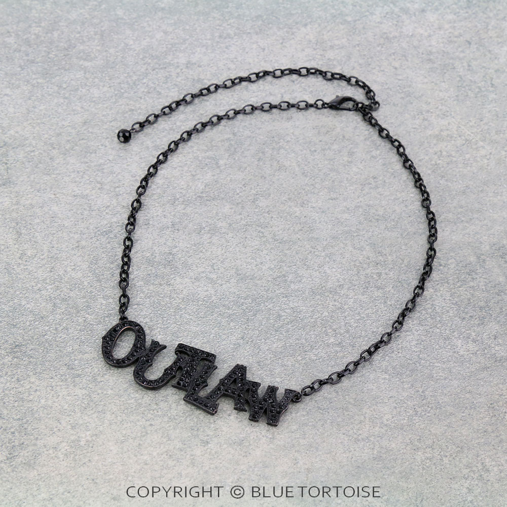 "OUTLAW" Stone Chain Necklace