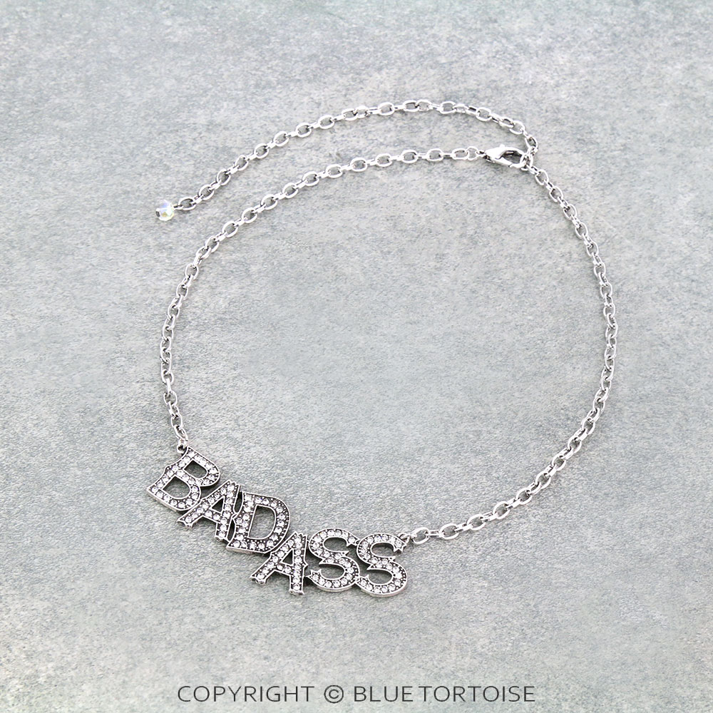 "BADASS" Stone Chain Necklace