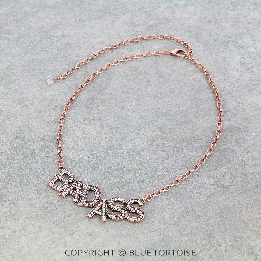 "BADASS" Stone Chain Necklace