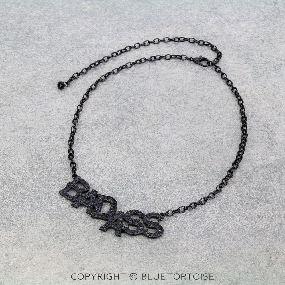 "BADASS" Stone Chain Necklace