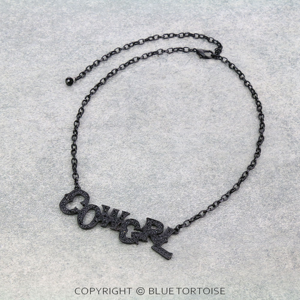 "COWGRL" Stone Chain Necklace
