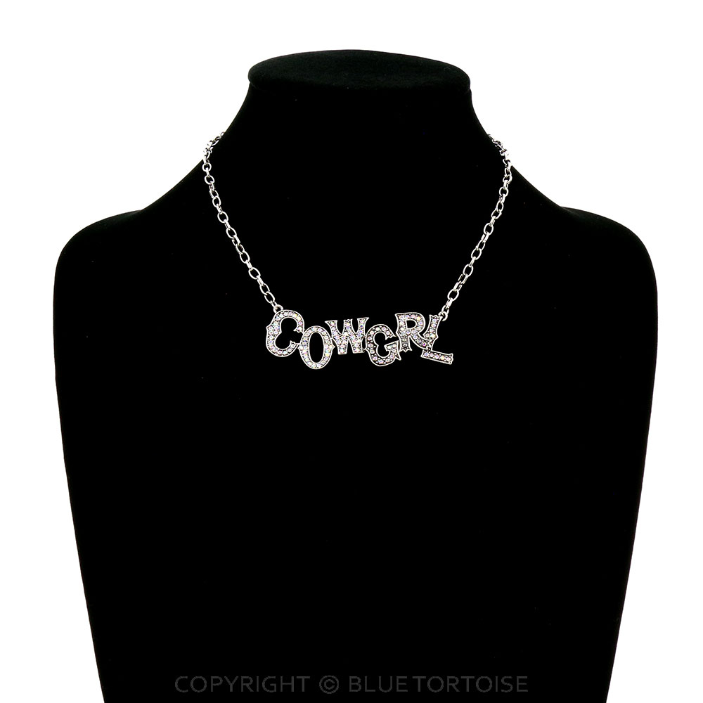 "COWGRL" Stone Chain Necklace - Image 2