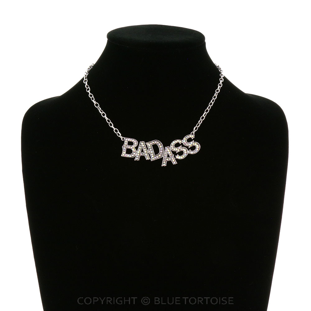 "BADASS" Stone Chain Necklace - Image 2