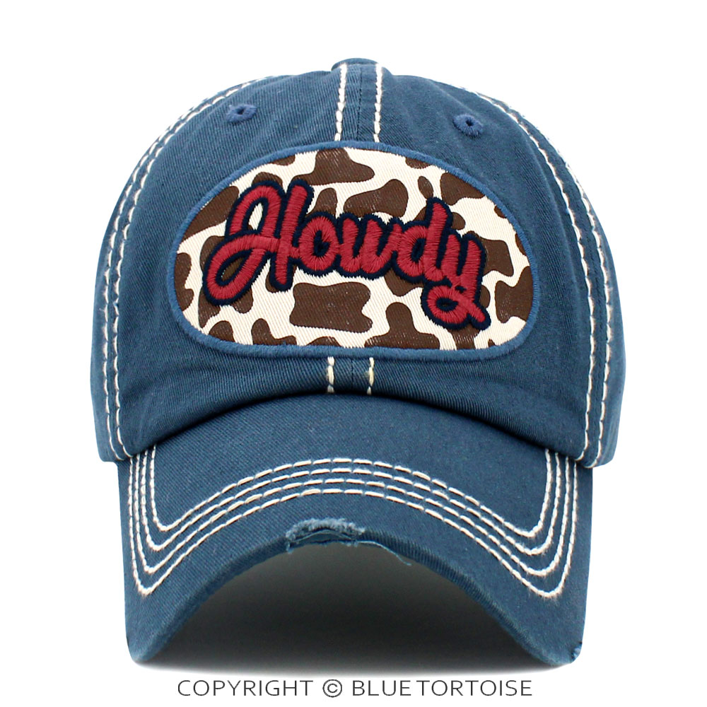 "Howdy" Washed Vintage Ball Cap