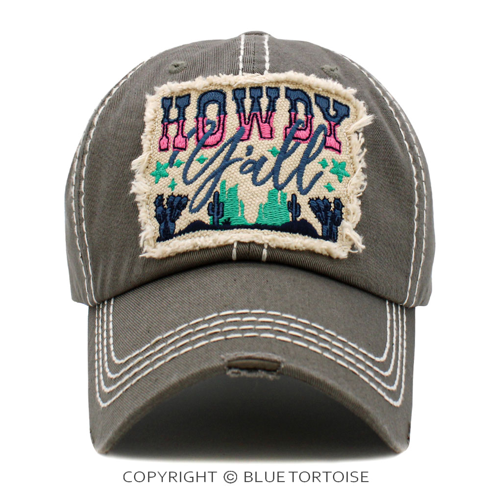 "Howdy Y'all" Washed Vintage Ball Cap