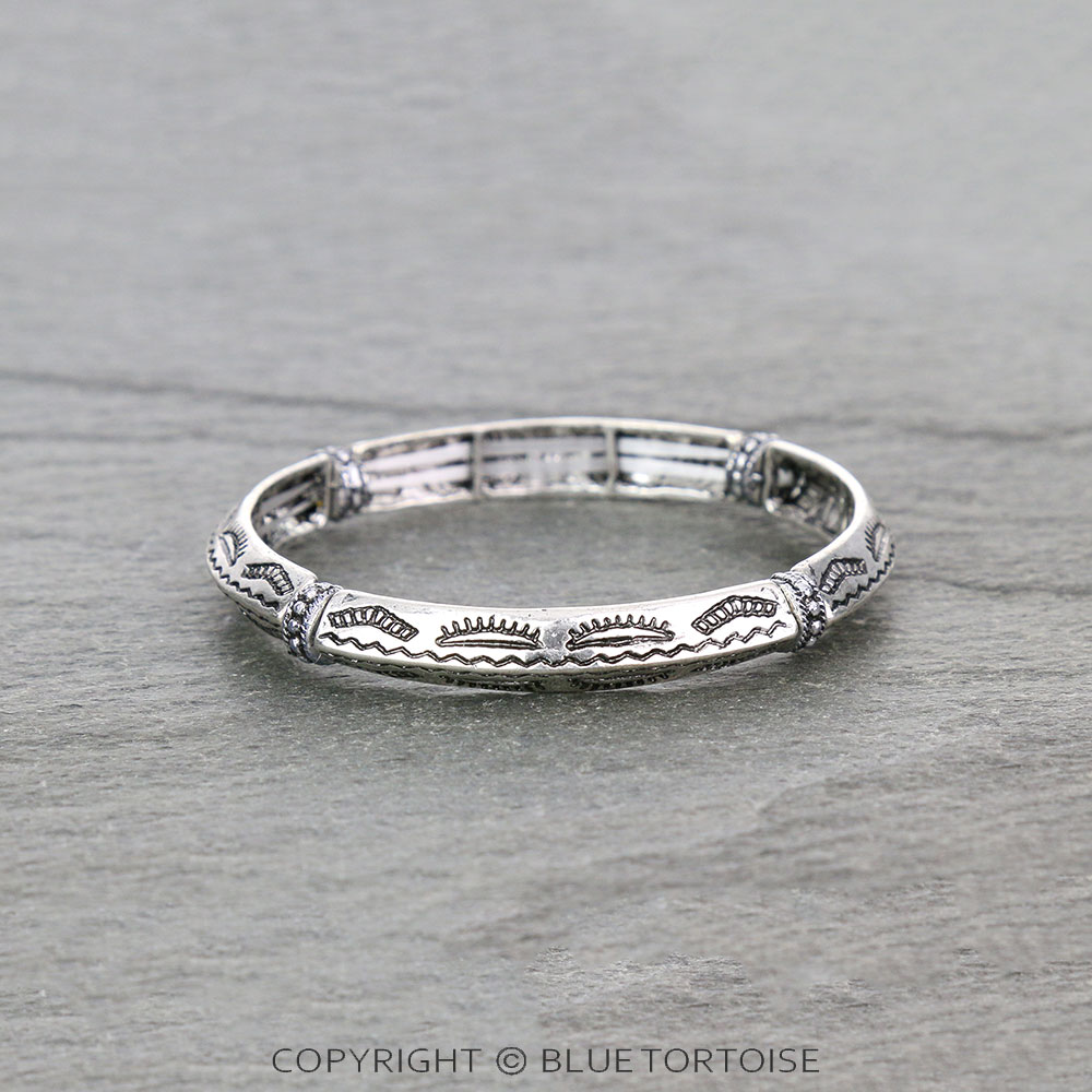 Western Aztec Pattern Stretch Bracelet