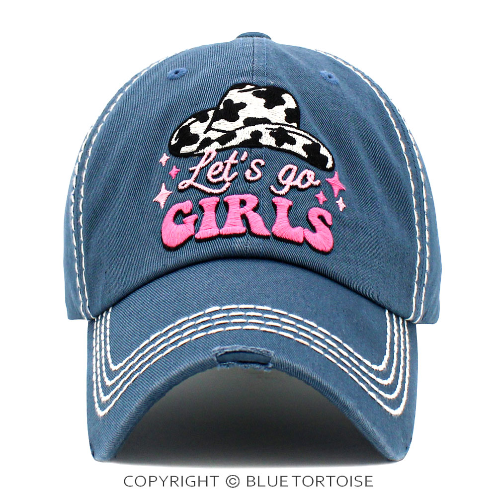 "Let's Go Girls" Washed Vintage Ball Cap