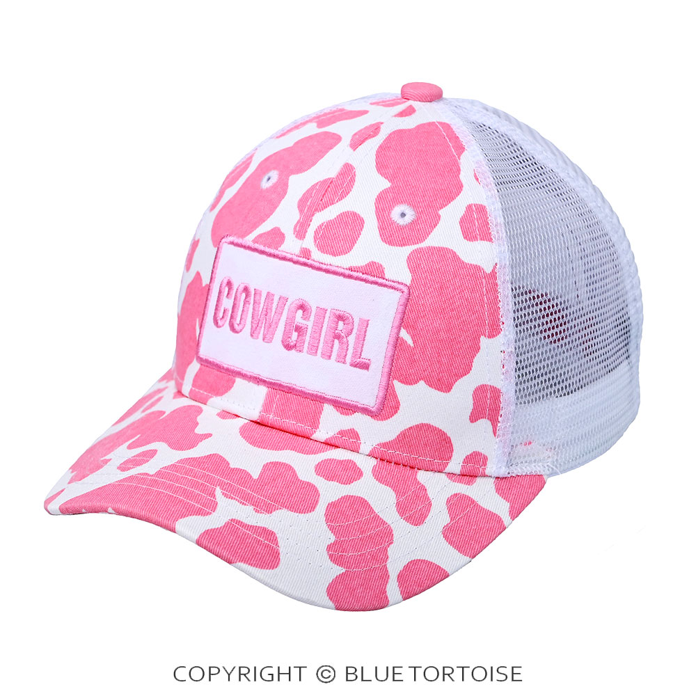 C.C Cowgirl in Cow Pattern Baseball Cap