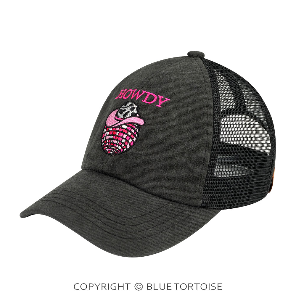 C.C Howdy Discoball Embroidered Baseball Cap