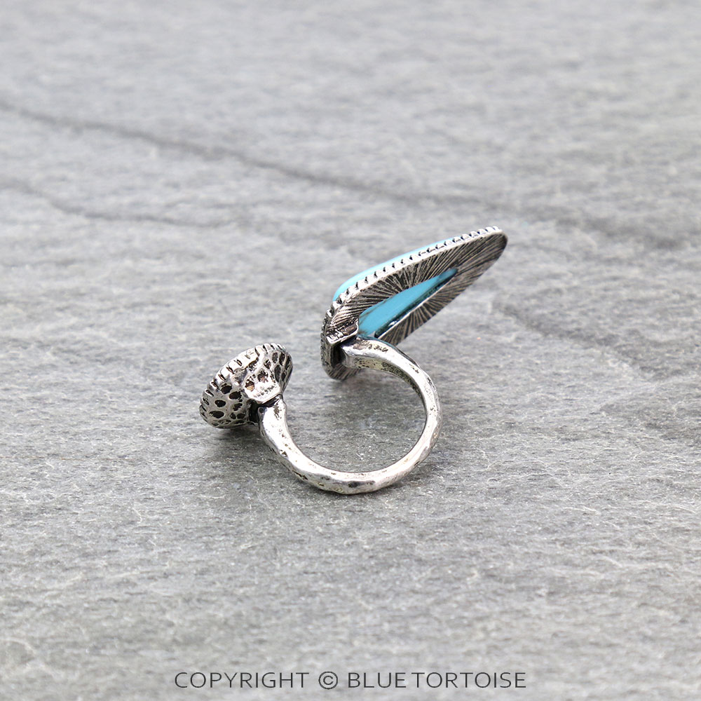 Western Design TQ/CR Stone Cuff Ring - Image 2