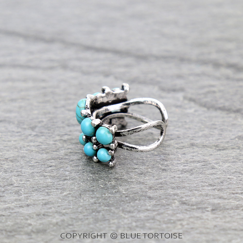 Western Design Stone Cuff Ring - Image 2