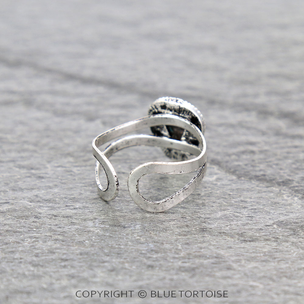 Western Stone Adjustable Ring - Image 3