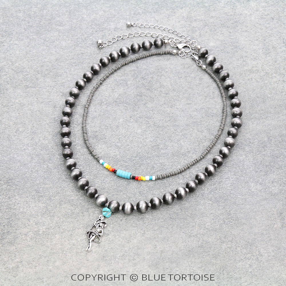 2 Layered Western Cowgirl Necklace