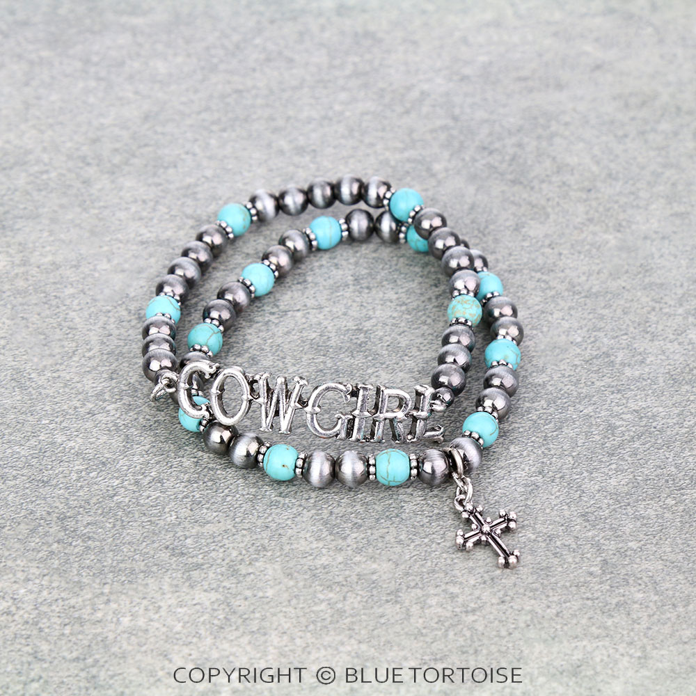 Western "COWGIRL" Stackable Bracelet