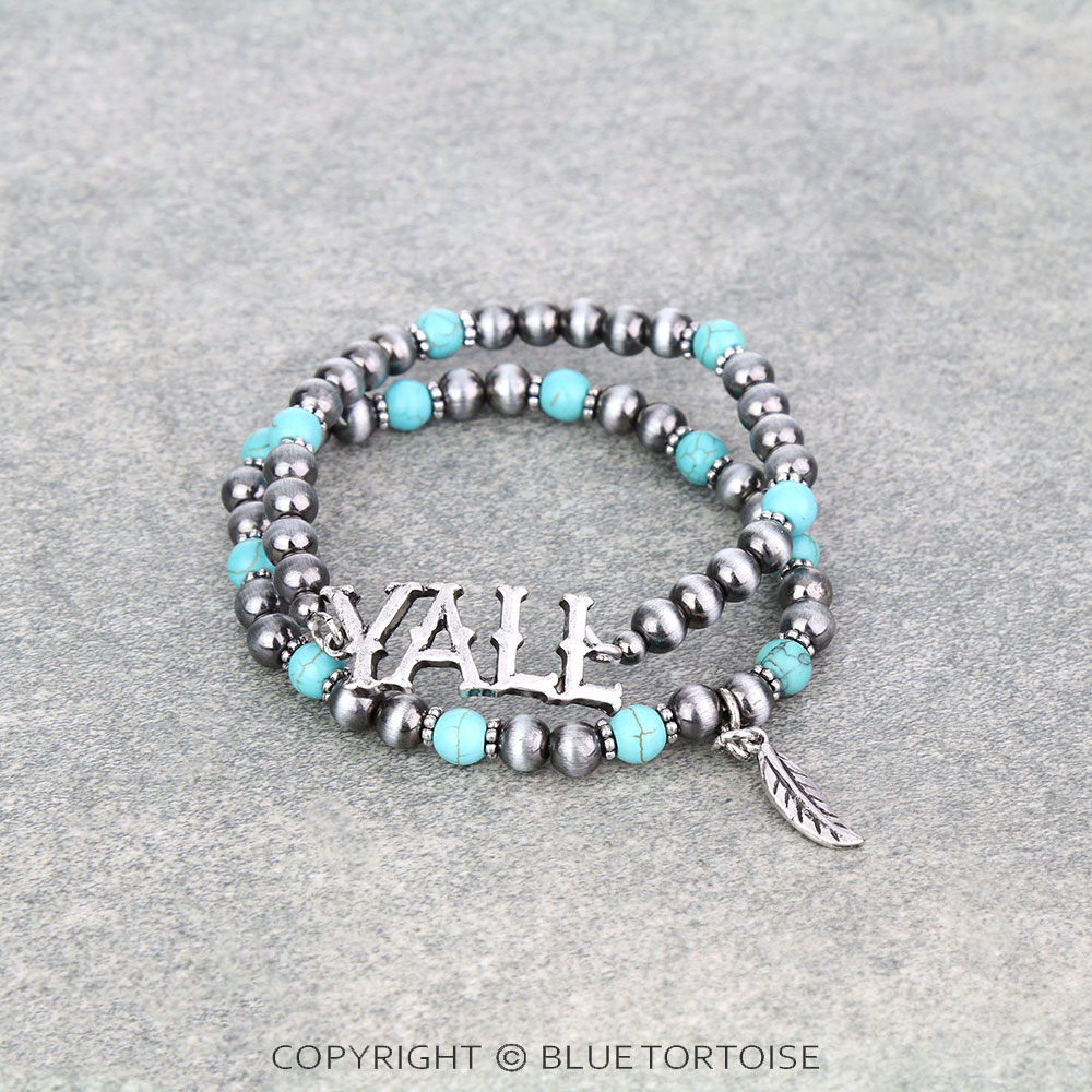 Western "Y'ALL" Stackable Bracelet