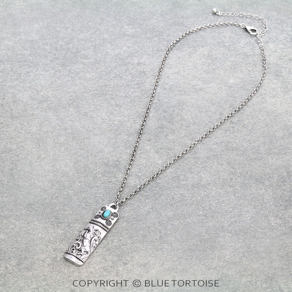 Western Horse Pendant Necklace