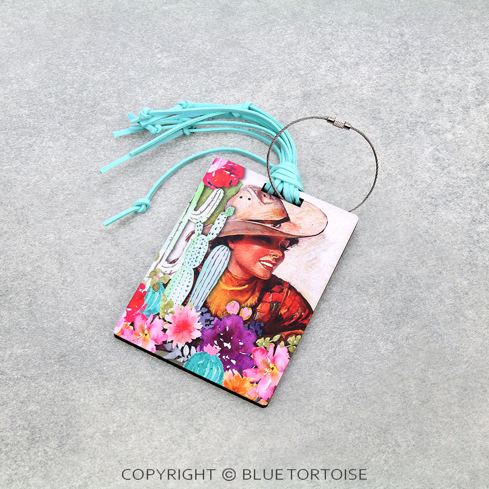 Western Portrait Luggage Tag