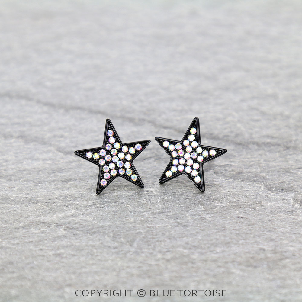 Star Stone Stud Earrings