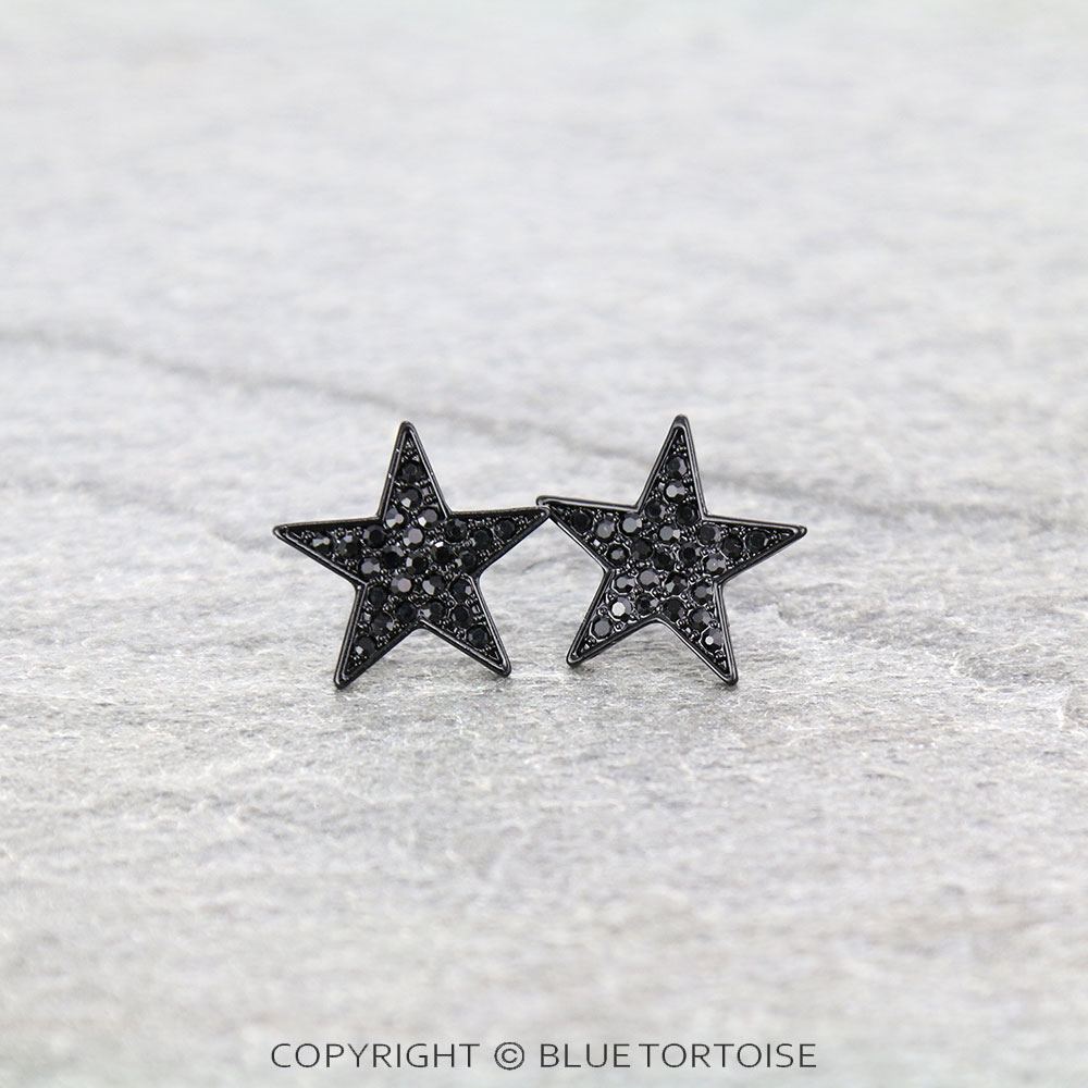 Star Stone Stud Earrings