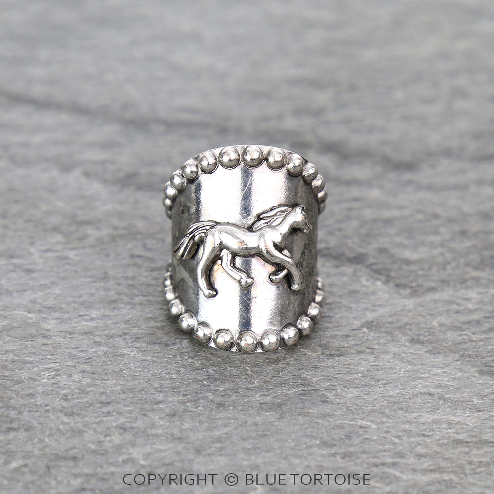 Western Horse Cuff Ring