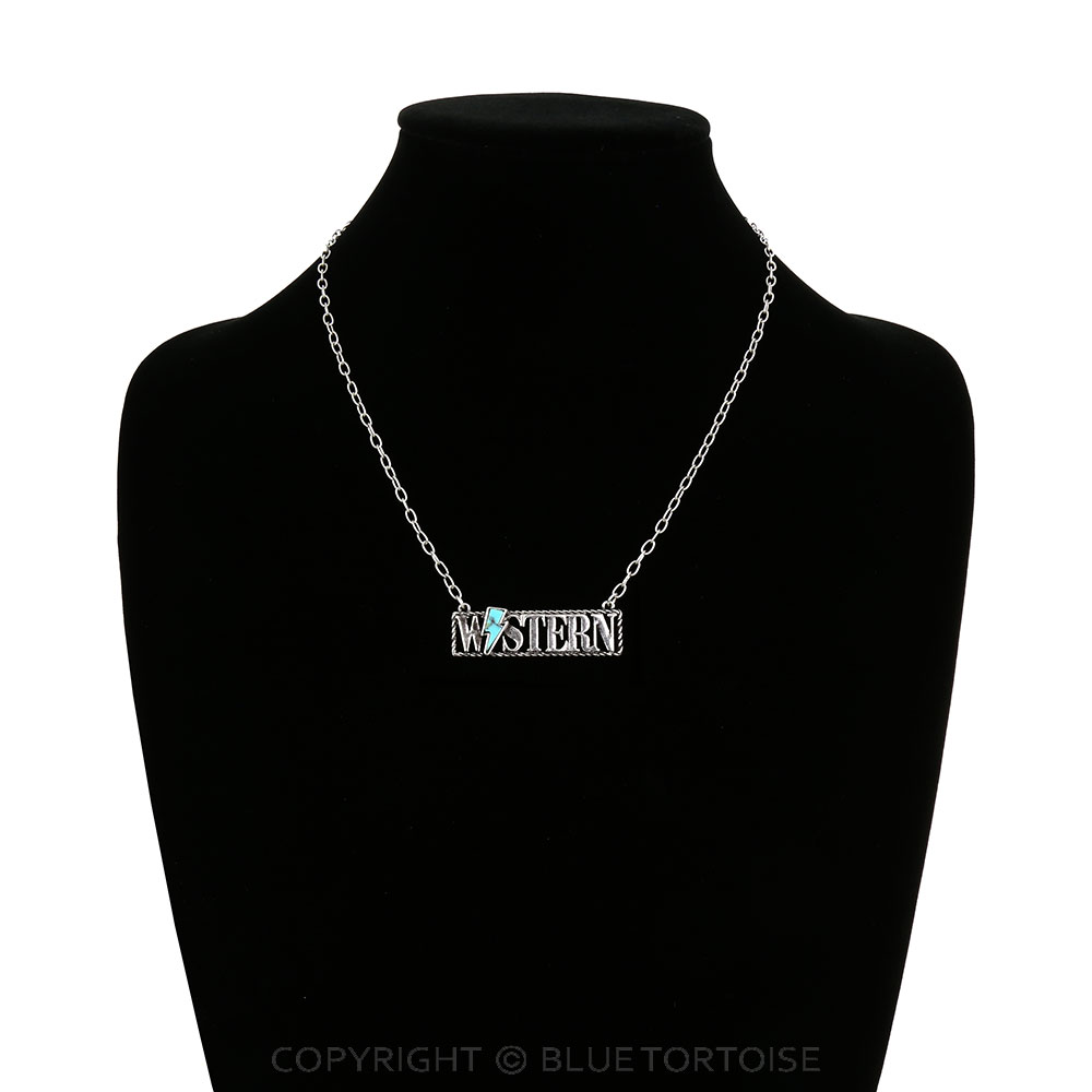 Thunder Stone Bar Necklace - Image 2