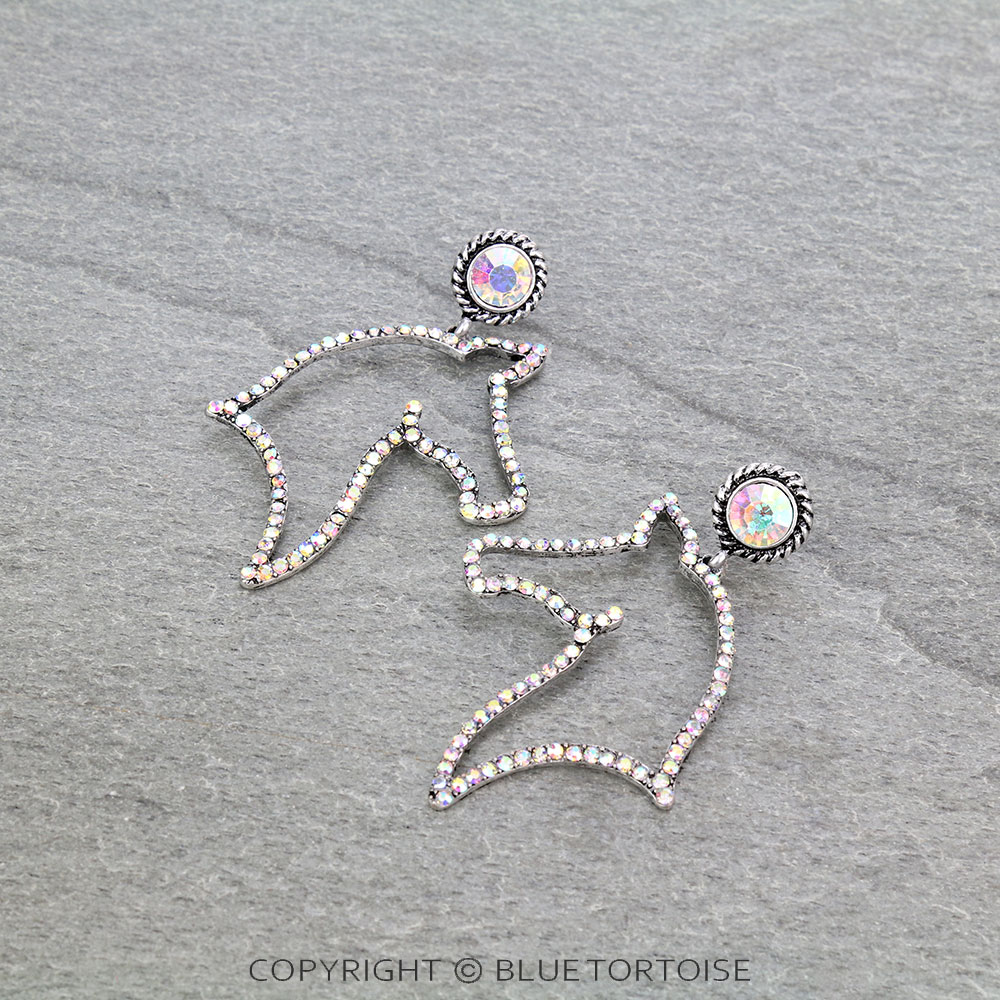 Horse Stone Stud Earrings
