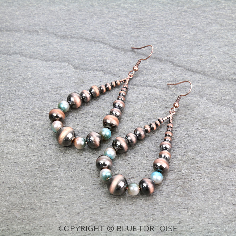 Cosmic Unicorn Pearl Teardrop Dangle Earrings
