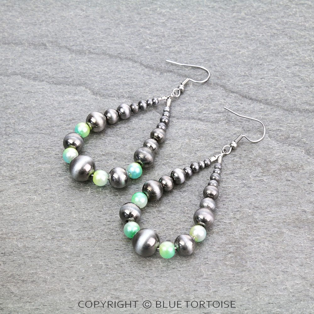 Cosmic Unicorn Pearl Teardrop Dangle Earrings
