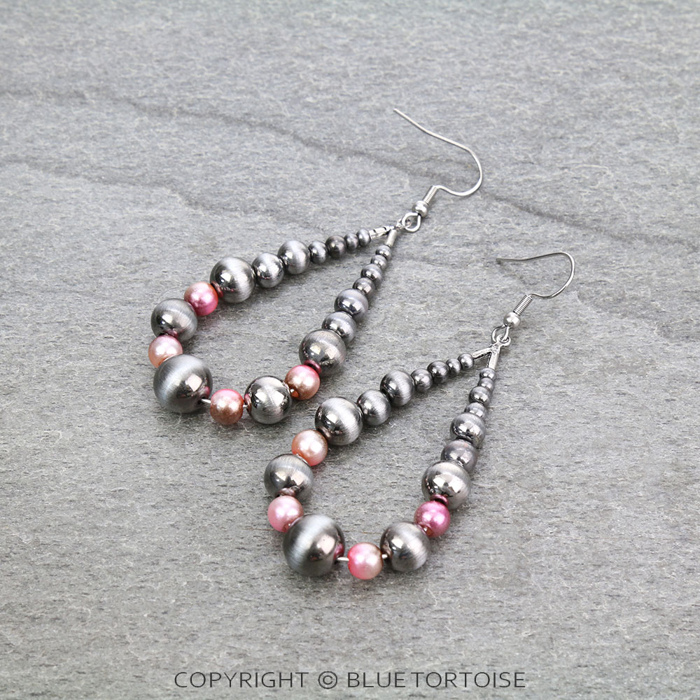 Cosmic Unicorn Pearl Teardrop Dangle Earrings