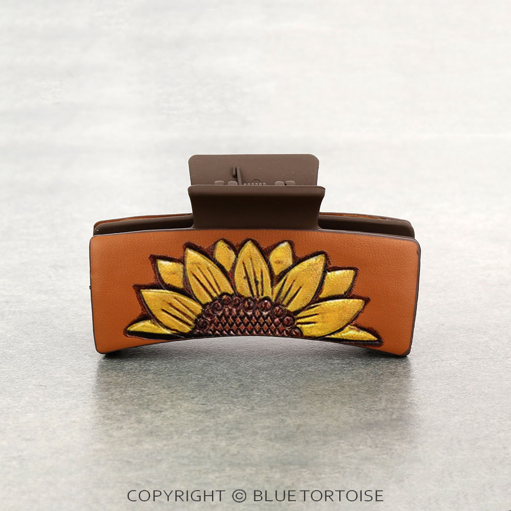 Western Sunflower Hair Claw Clip - Image 2