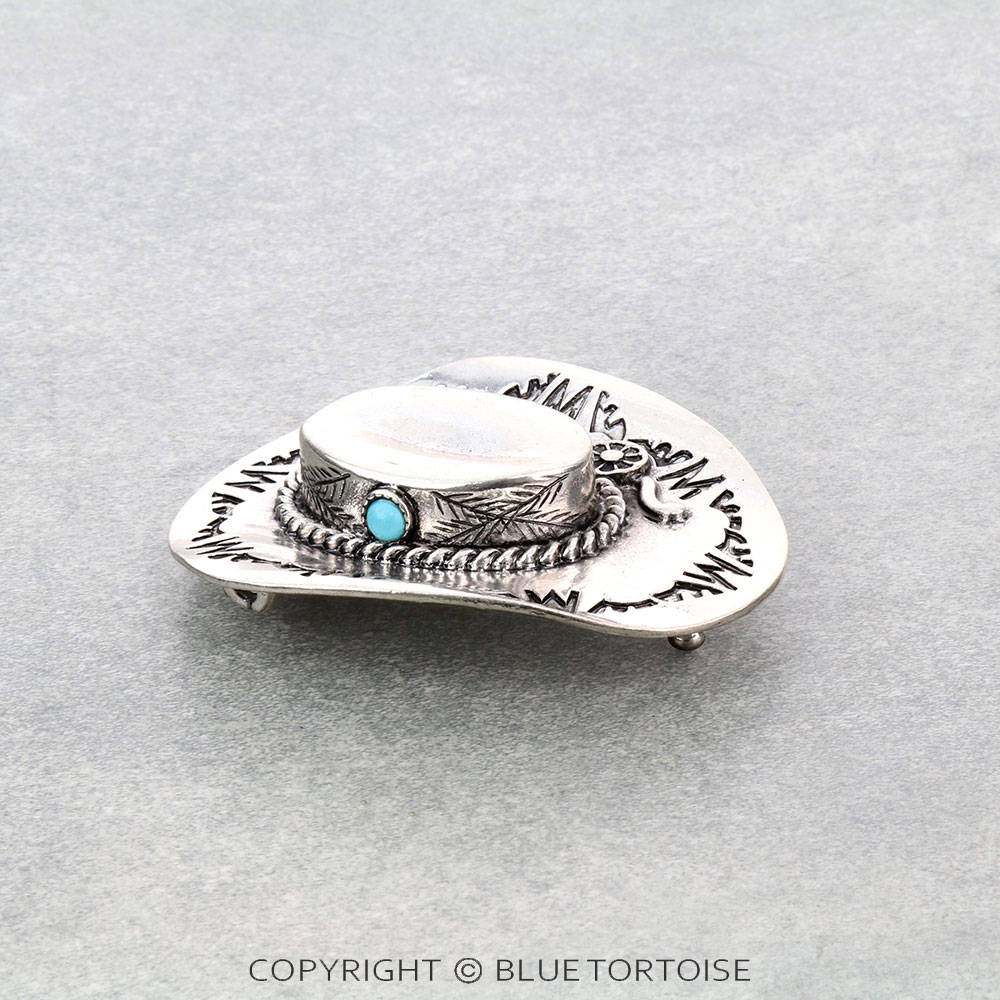Western Cowboy Hat Belt Buckle - Image 3